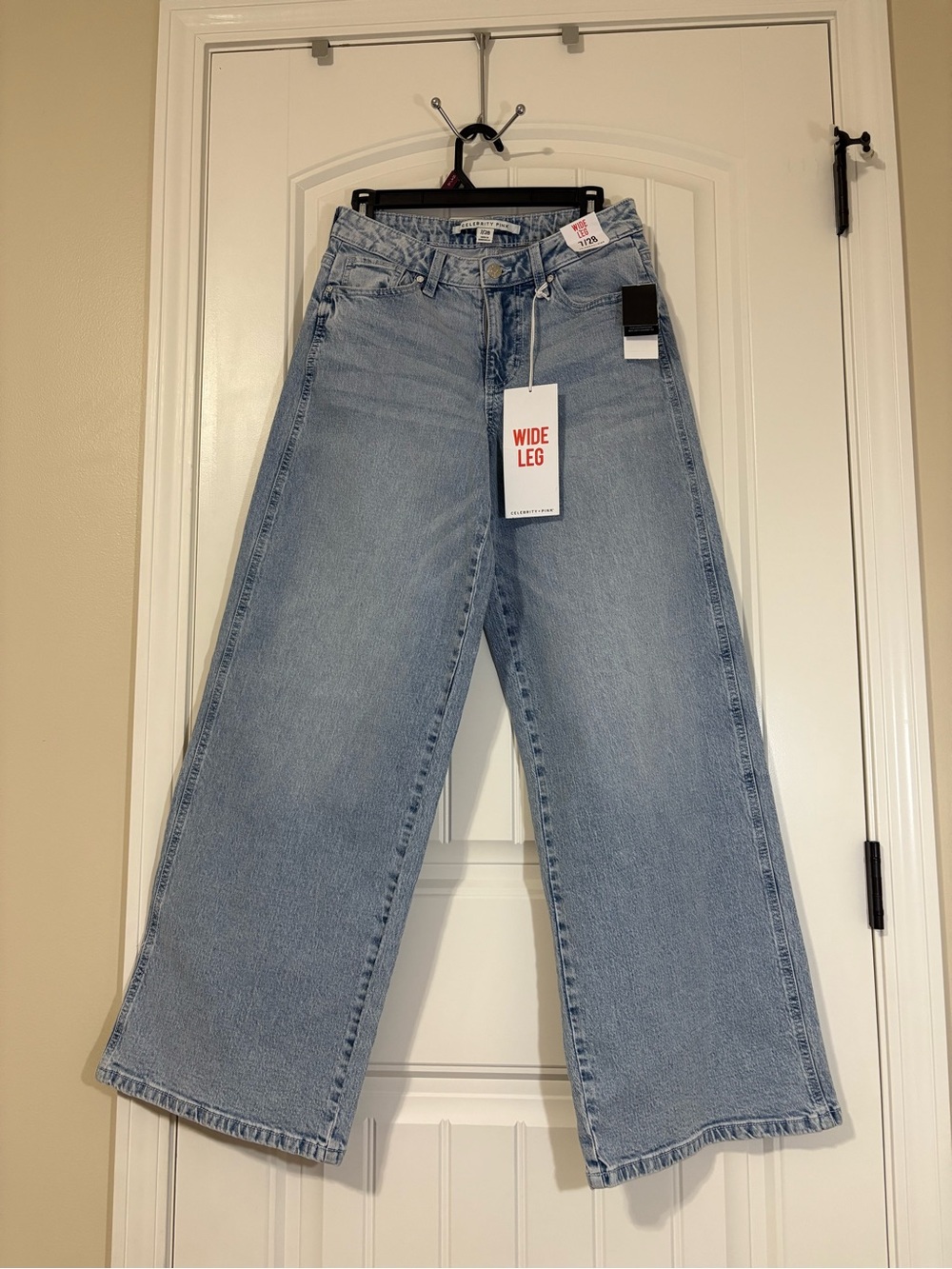 Celebrity Pink Light Blue Wide Leg Jeans